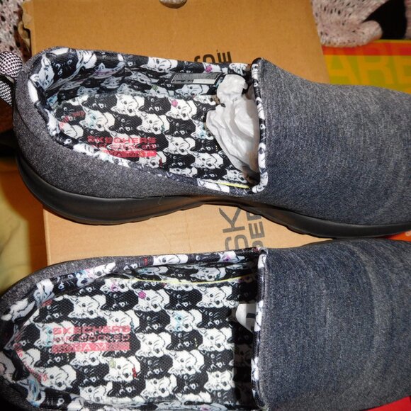 9.5M SKECHERS GO WALK JOY GRAY SCOTTIE BELLA SHOES - Picture 3 of 11